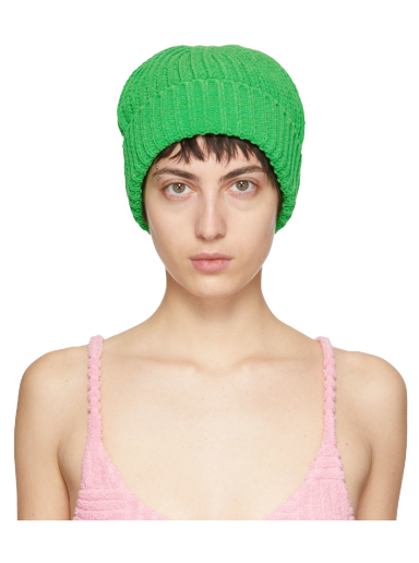 Kapica Bottega Veneta Heavyweight Chenille Beanie Zelena | 689202 V1MS0