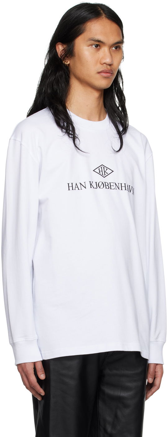 Majica kratkih rukava Han Kjøbenhavn Han Kjobenhavn Long Sleeve T-Shirt Bijela | M-132920, 1