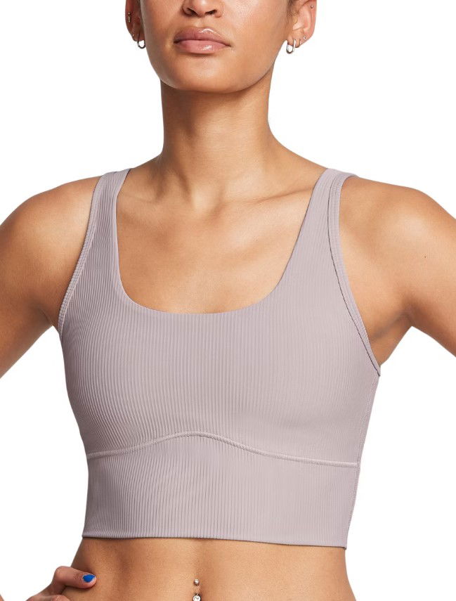 Grudnjak Under Armour Ribbed Crop Tank Ljubičasta | 1386613-015