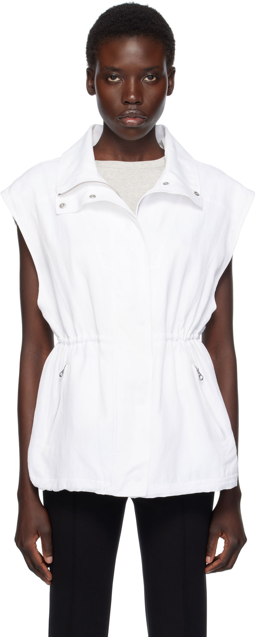 Prsluk rag & bone Rag & Bone Monica Sleeveless Vest Bijela | WAW25P40062906