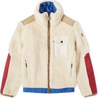 Bomber jakna Moncler Grenoble Plattiers Teddy Fleece Bomber Bež | 1A000-14-899N5-034, 1