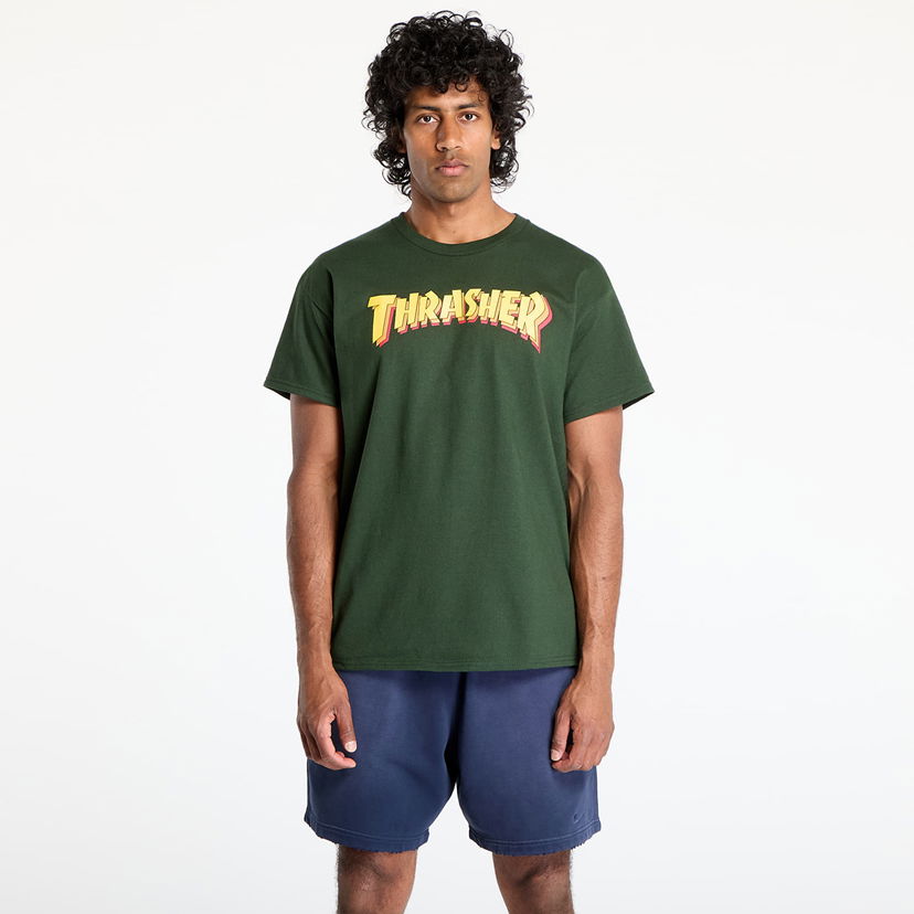 Majica kratkih rukava Thrasher Thrasher Stacked T-Shirt Zelena | 145687