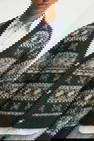 Džemper DAILY PAPER Wool Blend Pattern Check Cardigan Višebojno | 2521126, 3