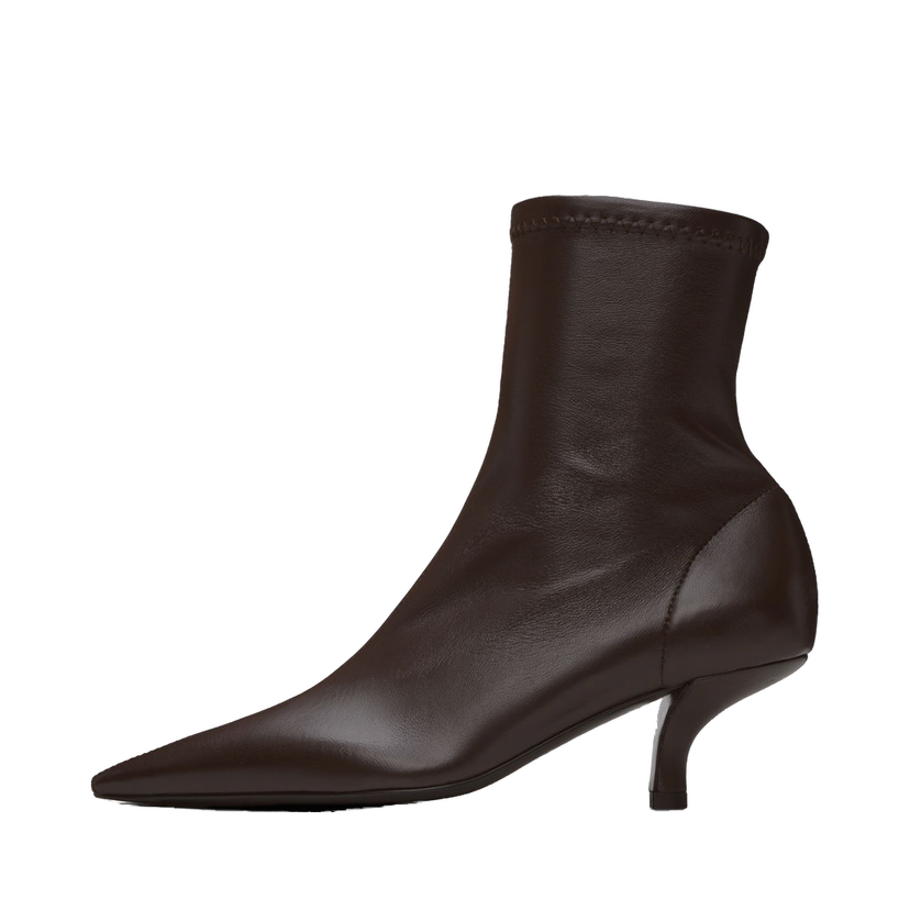 Tenisice i cipele TOTEME 'The Heeled Sock' Kitten Heel Boots Smeđa | 244-WAS0161-LE0089