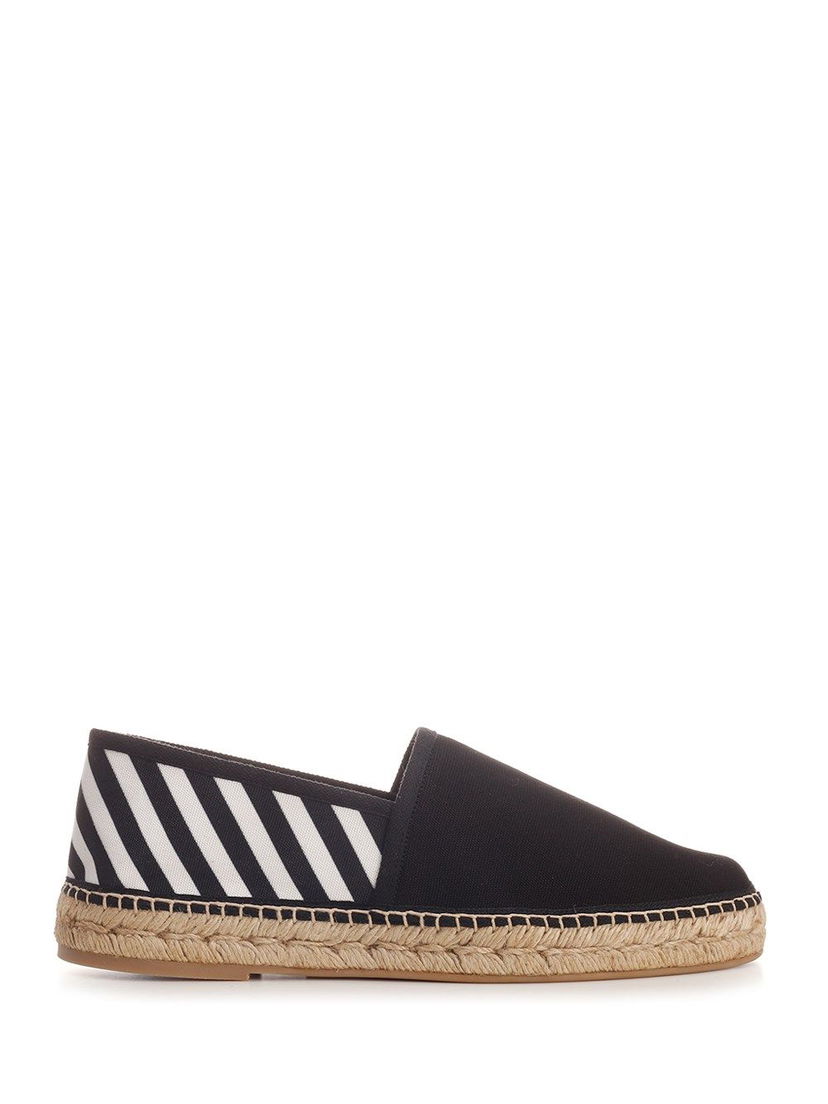 Tenisice i cipele Off-White Diagonal Striped Canvas Espadrilles Crna | OMIB002S21FAB0011001