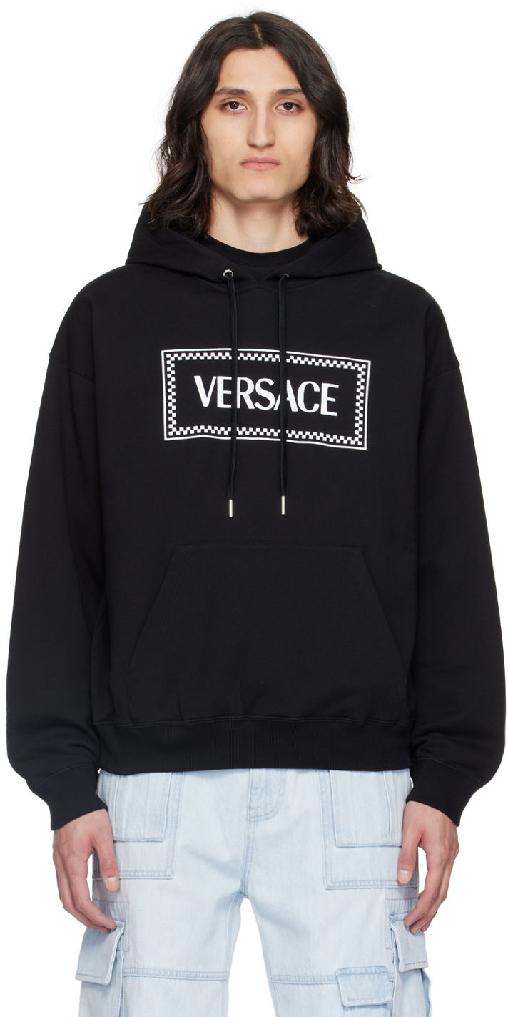 Dukserice Versace Black 90s Vintage Hoodie Crna | 1012564_1A09063