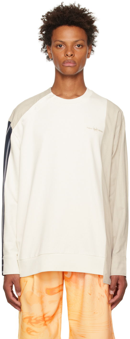 Dukserice Feng Chen Wang Feng Chen Wang Paneled Sweatshirt Bijela | FMF14SS03