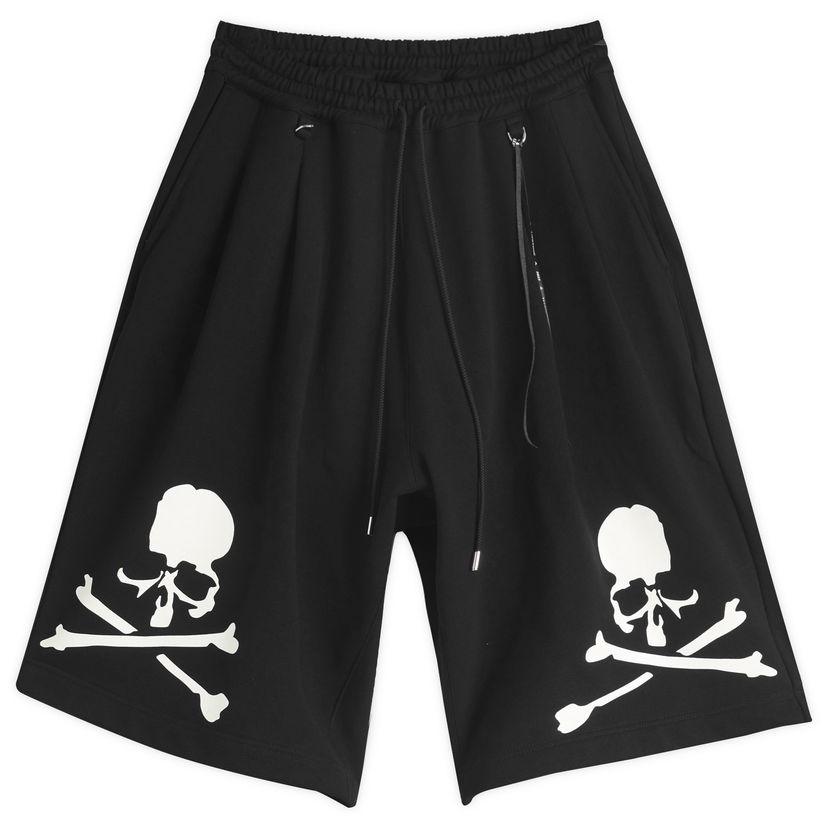 Kratke hlače Mastermind WORLD MASTERMIND WORLD OG Skull Print Sweatshorts, Size Large Crna | MW25S14-PA045-015