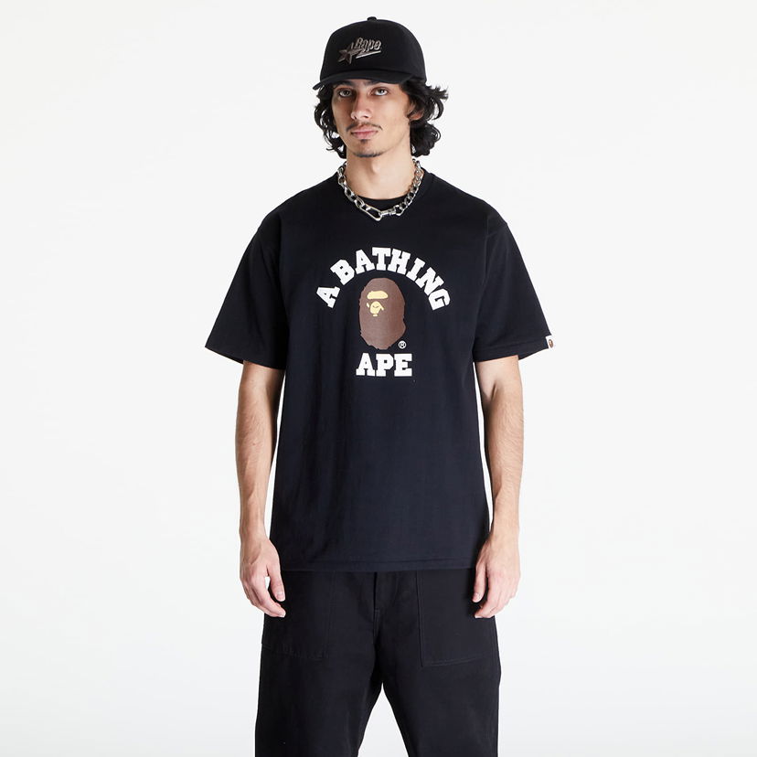 Majica kratkih rukava BAPE College Tee Crna | 001TEK301001M BLK