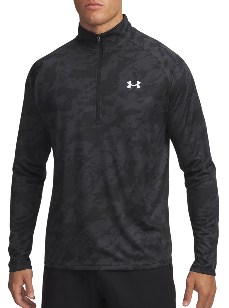 Majica kratkih rukava Under Armour Long-Sleeve Top Tech 2.0 1/2 Zip Crna | 1328495-007, 0
