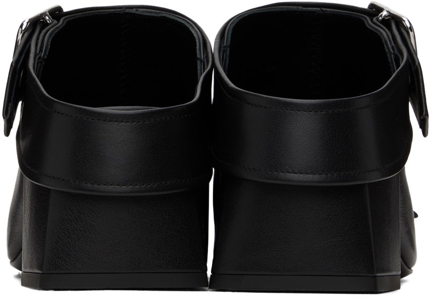 Tenisice i cipele Courrèges Leather Mules With Buckle Crna | 124SCS096CV0027, 1