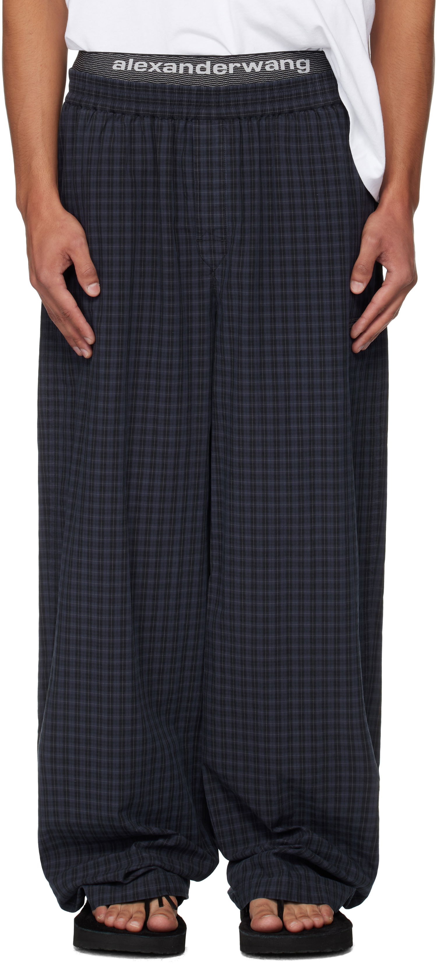 Hlače Alexander Wang Alexander Wang Relaxed Trousers Plava | 6WC3254885, 0