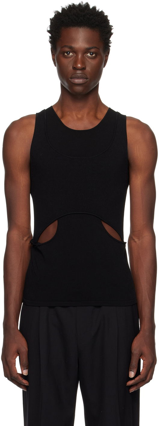 Majica bez rukava Dion Lee Interlink Cutout Tank Top Crna | C7155R23
