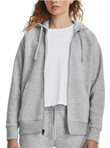 Dukserice Under Armour Rival Fleece Full-Zip Hoodie Siva | 1379497-012