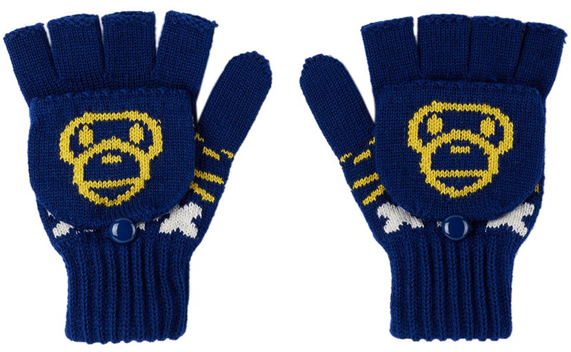 Rukavice BAPE Baby Milo Nordic Gloves Plava | 002GDI803007K