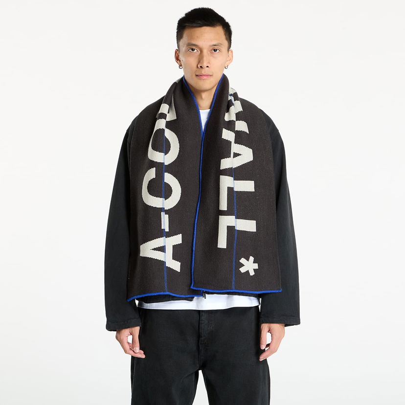 Šal A-COLD-WALL* A-COLD-WALL* Typographic Scarf Crna | ACWUA224 Grey