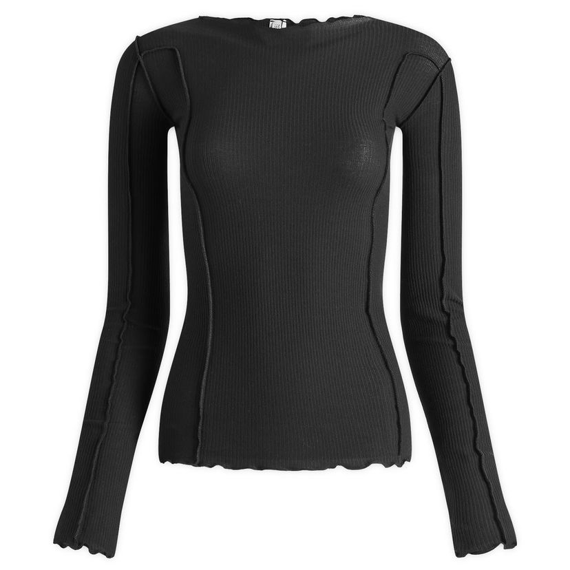 Majica kratkih rukava Baserange Long Sleeve Omato T-Shirt, Size X-Large Crna | TTML-RB-000-BLK