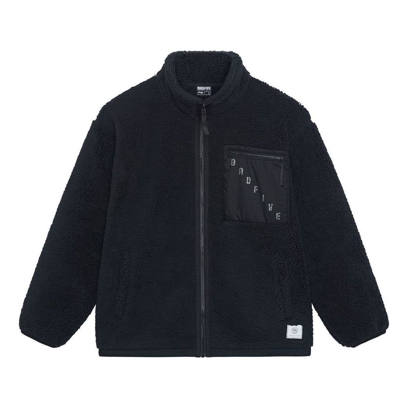 Jakna Li-Ning BadFive Pocket Fleece Jacket Crna | AFDSA67-4