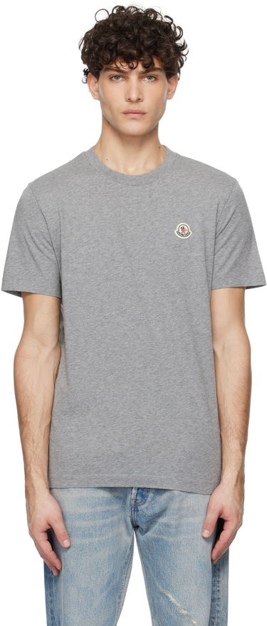 Majica kratkih rukava Moncler Three-Pack Logo Patch T-Shirt Siva | K10918C00026829H8, 0