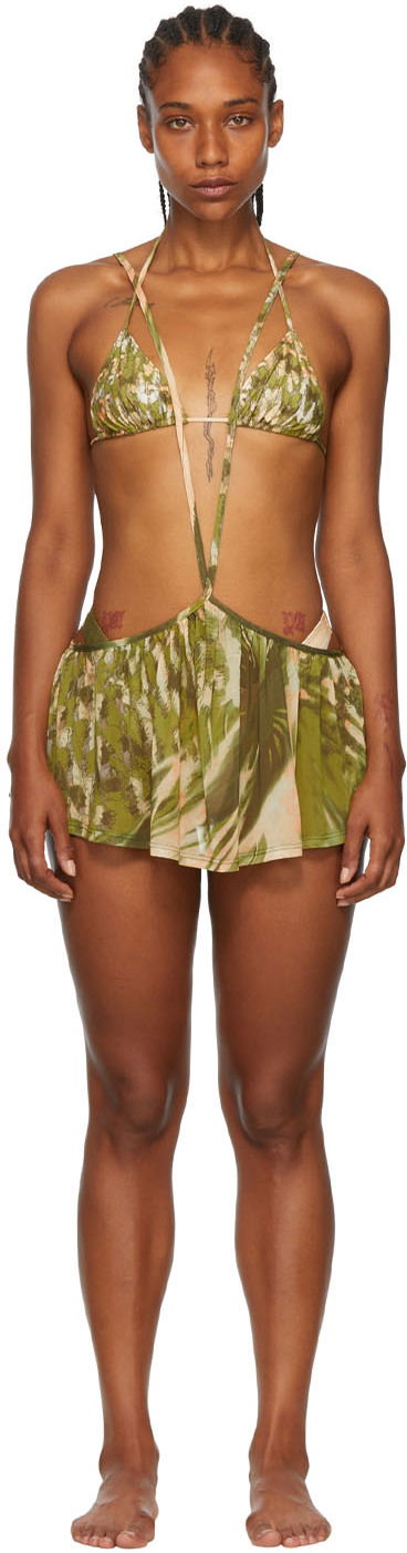 Kupaći kostimi Collina Strada Collina Strada Exclusive Recycled Nylon Bikini Zelena | XX2125