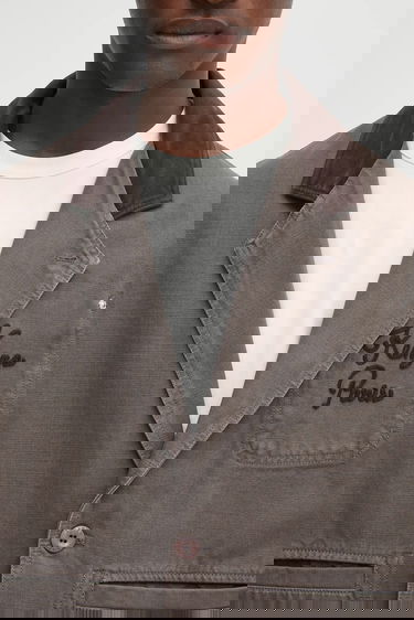 Jakna KENZO Kenzo Chainstitch Workwear Jacket Siva | FF65VE2349GU, 3