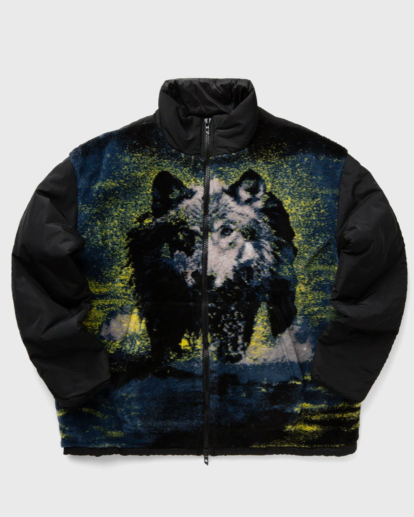 Dukserice Diesel S-BERTO-TEDD Wolf Print Zip-Up Sweatshirt Crna | A14155-0LIBU-9XX