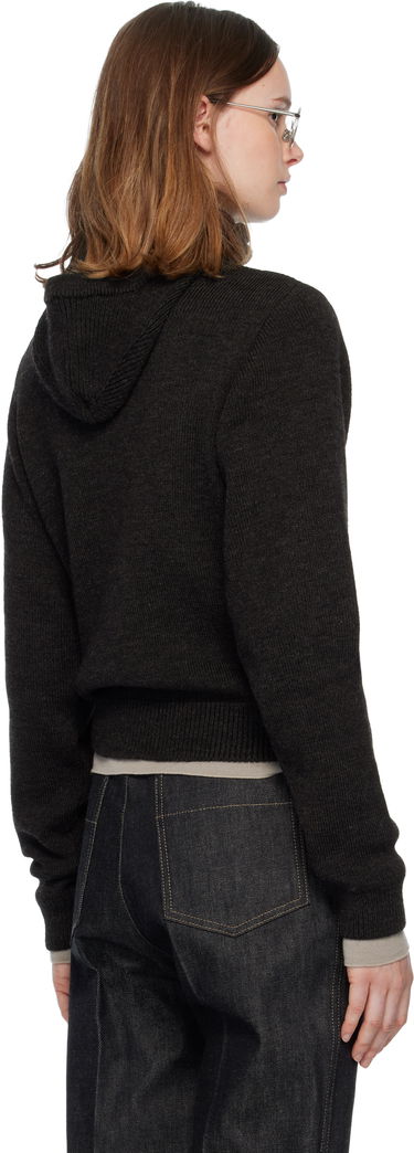 Džemper LEMAIRE Ribbed Mock-Neck Button Sweater Crna | TO1410 LK1028, 2