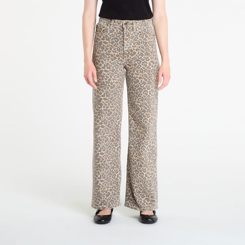 Hlače GUESS Pants Wide Leg Brown Bež | W5YA1AWHFP2-P7XQ