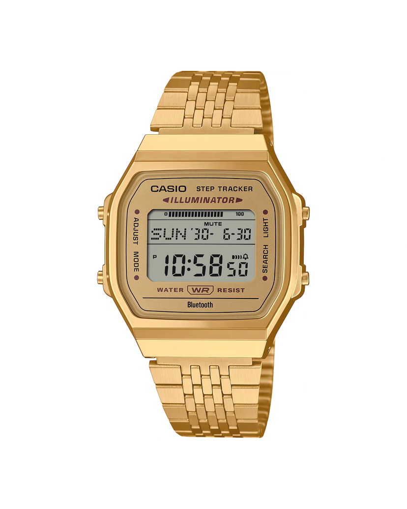 Satovi CASIO Digital Watch with Step Tracker and Bluetooth Metalik | ABL-100WEG-9AEF