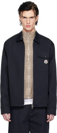 Cotton Gabardine Zip-Up Jacket