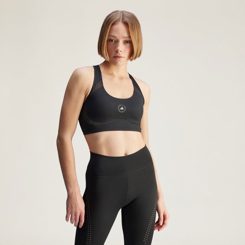 Grudnjak adidas Performance adidas by Stella McCartney TruePurpose Power Impact Medium Support Sports Bra Crna | JF3759