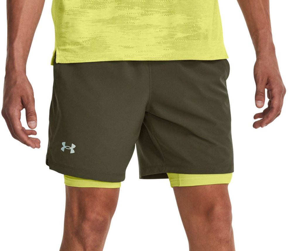 Kratke hlače Under Armour Launch 7'' 2v1 Zelena | 1361497-390, 0