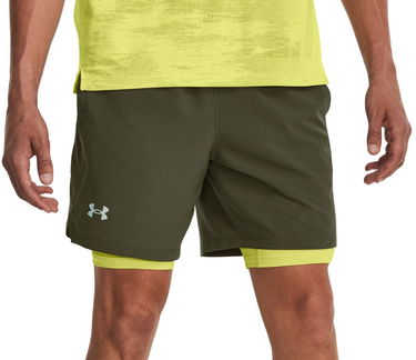 Kratke hlače Under Armour Launch 7'' 2v1 Zelena | 1361497-390, 0