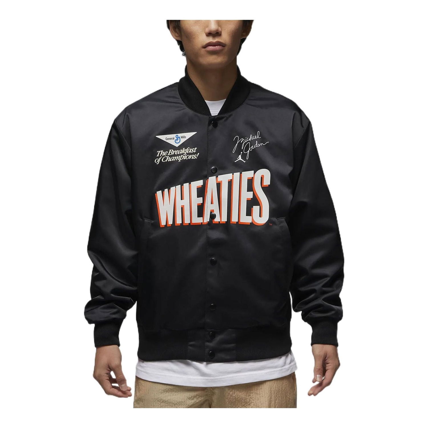Bomber jakna Jordan Flight MVP Satin Jacket Crna | DV7579-010, 0