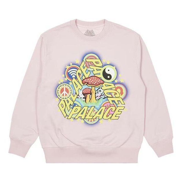 Dukserice Palace Psychedelic Print Crewneck Sweatshirt Ružičasta | P23CW038, 0