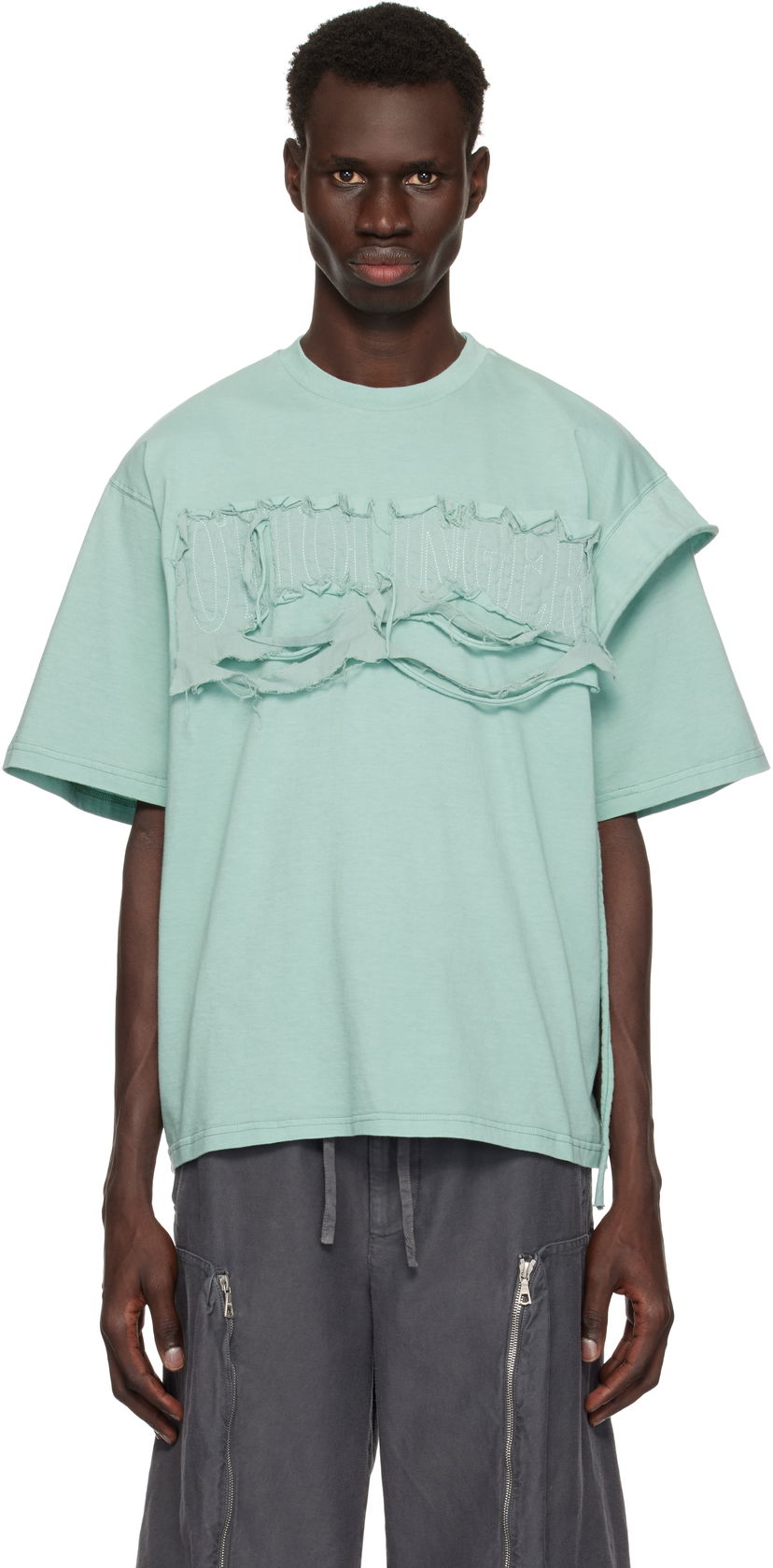 Majica kratkih rukava Ottolinger Ottolinger Distressed Oversized T-Shirt Zelena | 115-102315-01