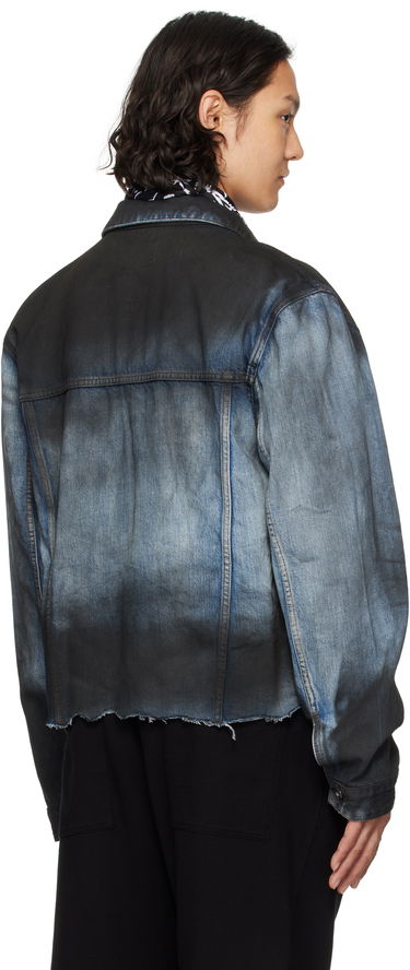 Jakna We11done We11done Sprayed Sporty Selldone Denim Jacket Plava | WD-DJ1-25-308-U-BL, 2