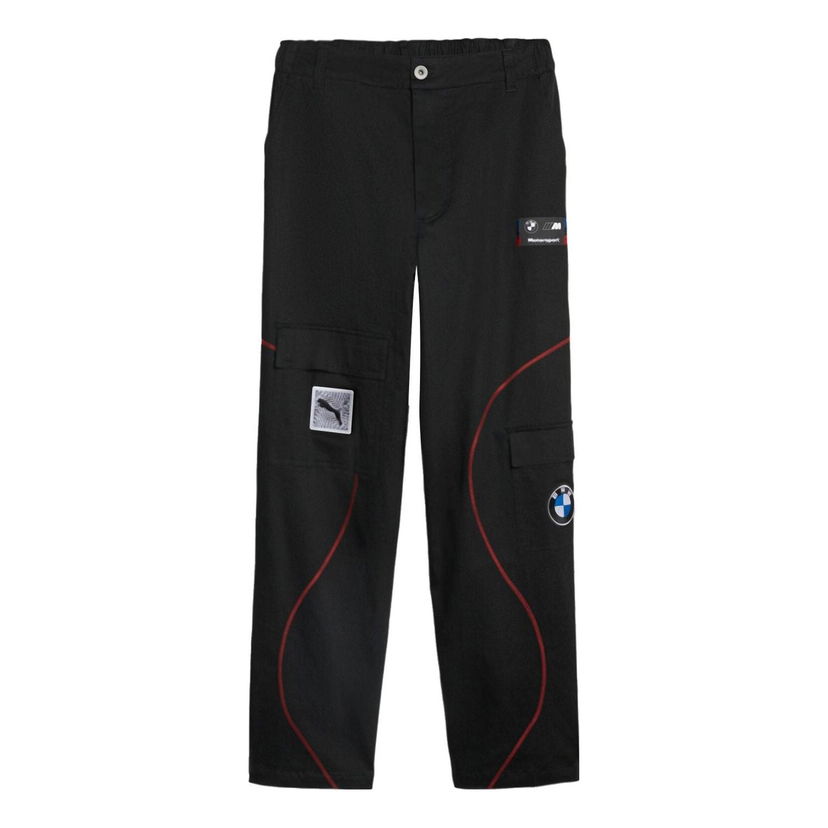 Cargo hlače Puma BMW M Motorsport Garage Crew Pants Crna | 621028-01
