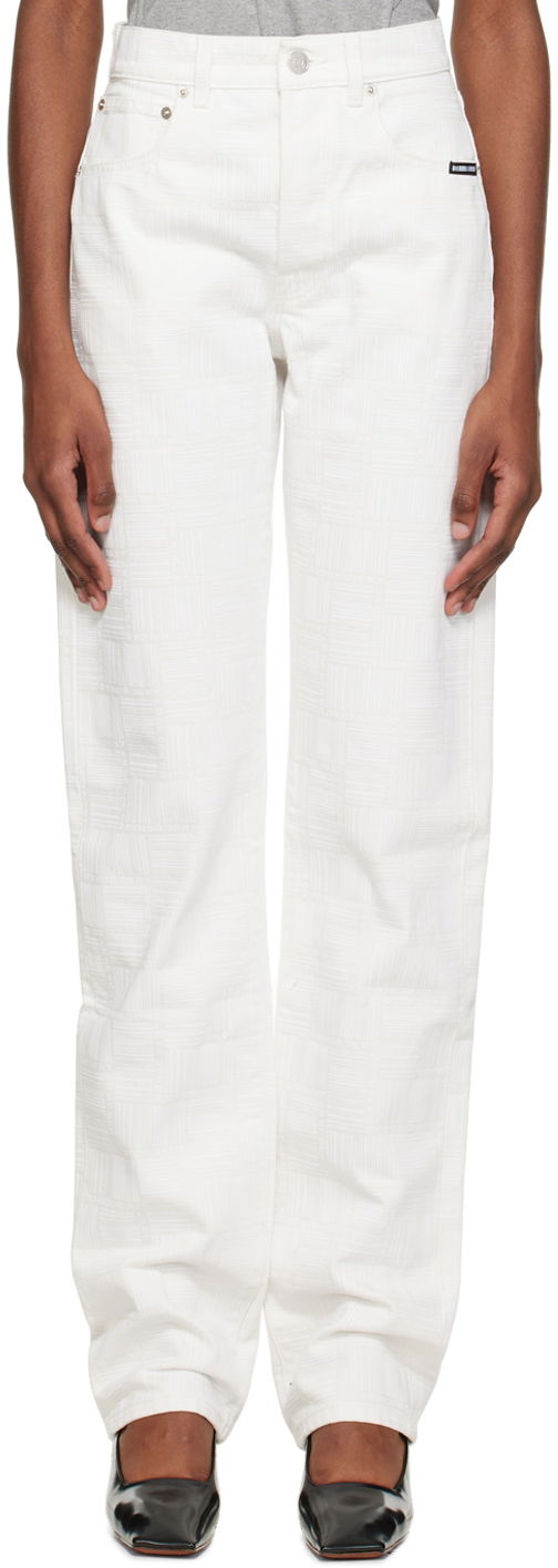 Jeans VETEMENTS Monogram Jeans Bijela | VL14PA300W