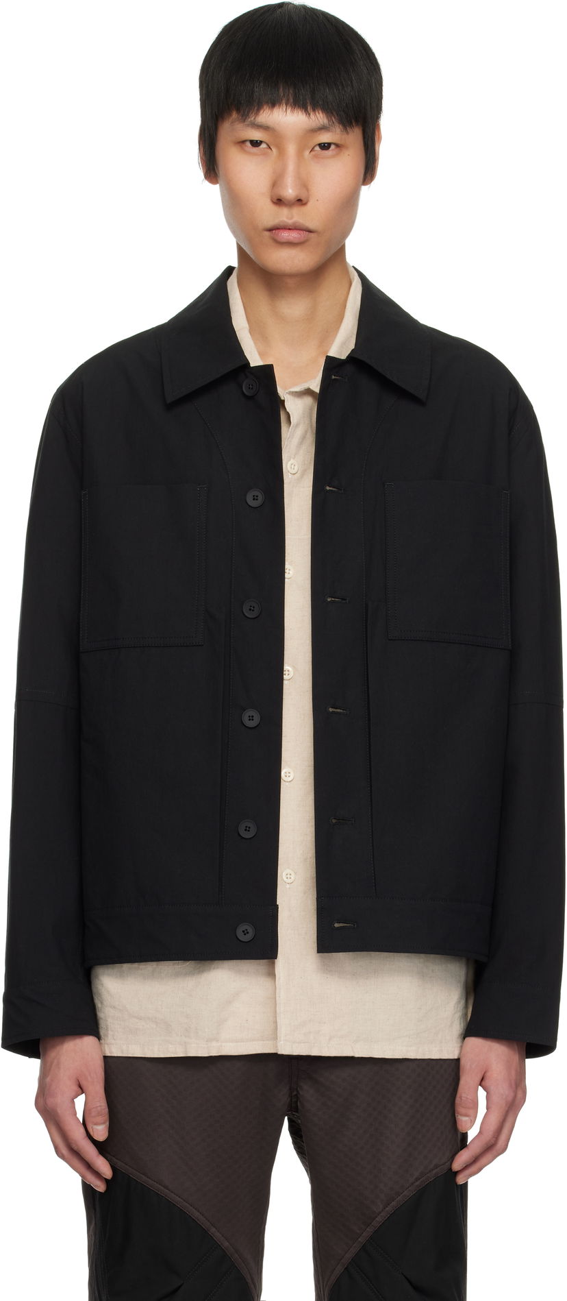 Jakna Craig Green Craig Green Worker Jacket Crna | CGSS25CWOJKT86