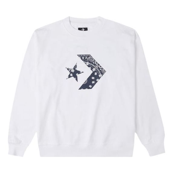 Dukserice Converse Converse Knit Logo Pullover Bijela | 10023164-A01