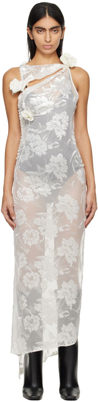 Haljina Coperni Coperni Exclusive Floral Maxi Dress Bijela | COPR44049