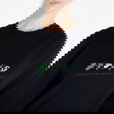 Dukserice Queens Rostliny Jsou Moje Oblíbená Barva Crewneck Crna | QNS_041, 1