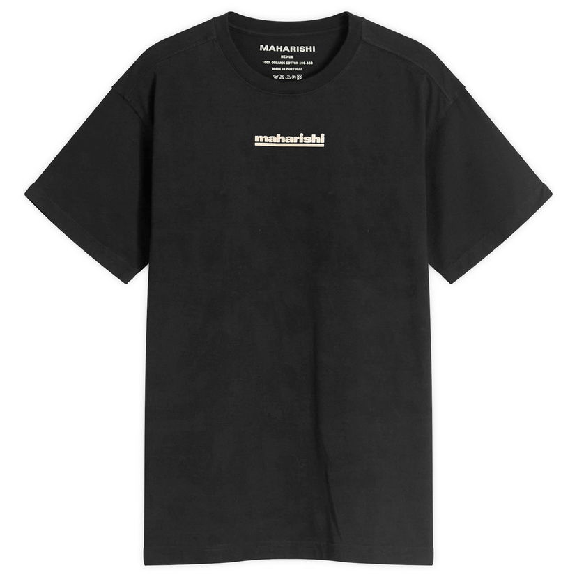 Majica kratkih rukava Maharishi Maharishi Maha-Paizhi Sashiko T-Shirt, Size Large Crna | 1582-BLK