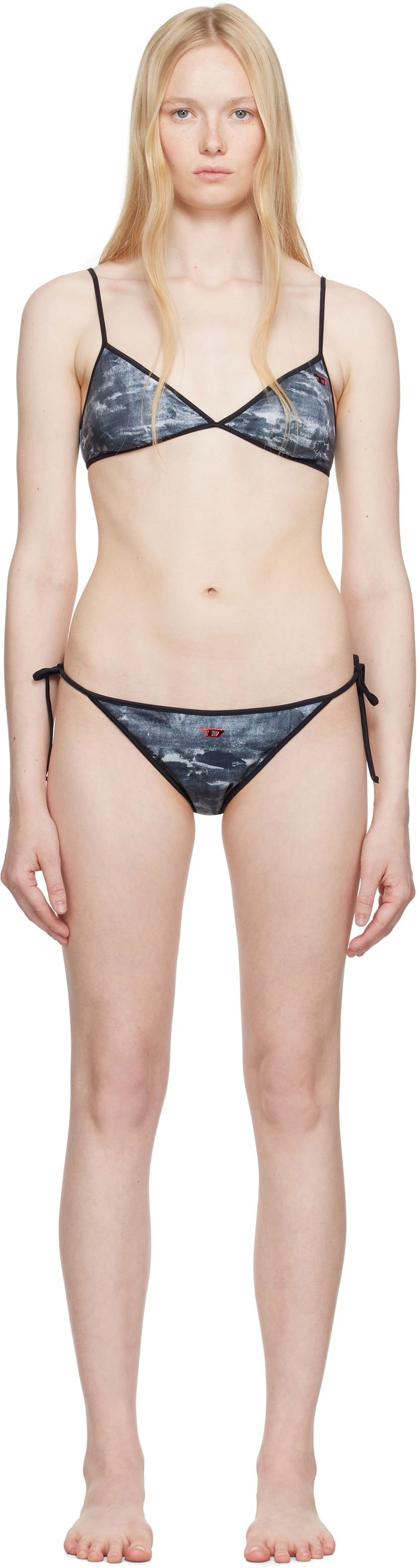 Kupaći kostimi Diesel Diesel Cloud-D-Pop & Elsa-D-Pop Bikini Set Siva | A17494 0BLBN/A17525 0BLBN