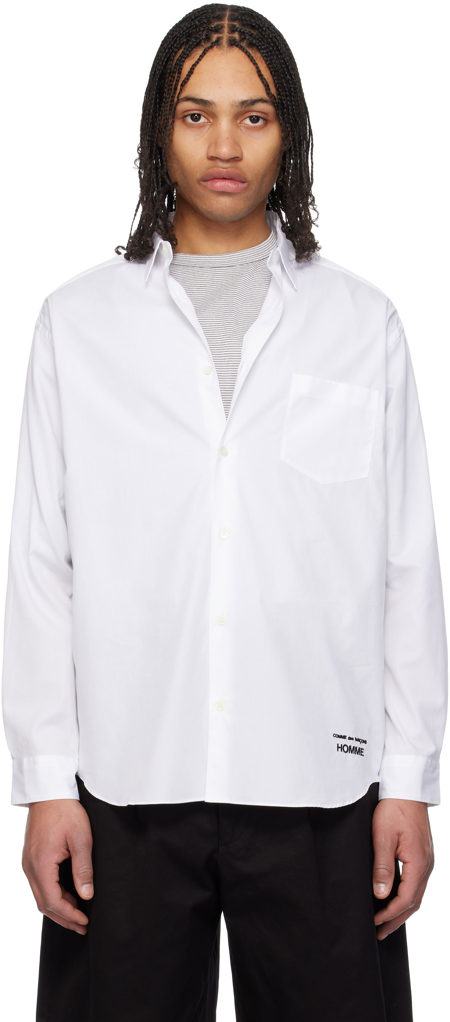 Košulja Comme des Garçons CDG Homme Cotton Broad Shirt Bijela | HO-B102-051, 0