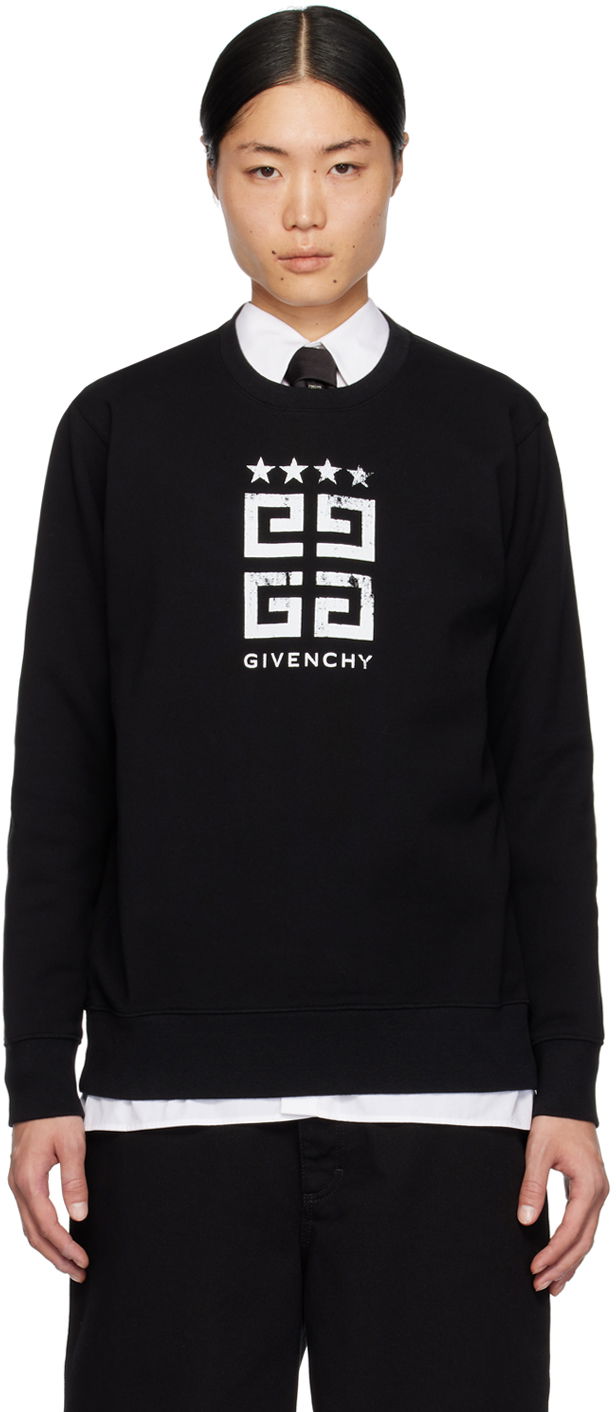 Dukserice Givenchy 4G Stars Sweatshirt Crna | BMJ0HA3YEL001, 0