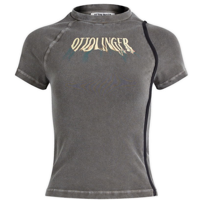 Majica kratkih rukava Ottolinger Ottolinger Deconstructed Fitted T-Shirt, Size Large Siva | 2215013511-GRY
