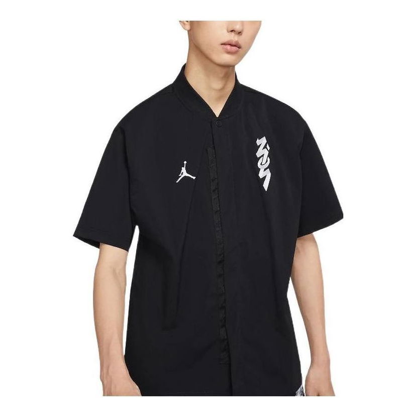 Košulja Jordan Jordan FW22 Logo Woven Shirt Crna | DR2173-010