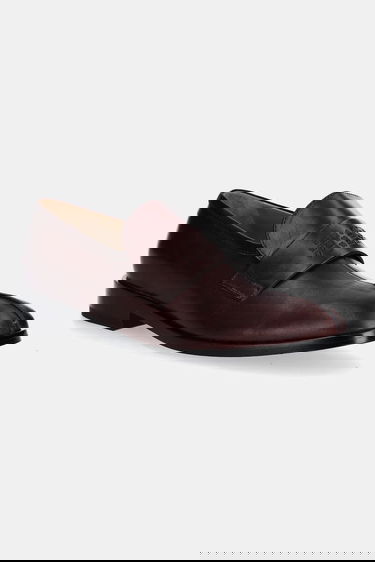 Tenisice i cipele Maison Margiela MM6 Maison Margiela Leather Loafers Tamnocrvena | S59WR0096.P5000.T2353, 4